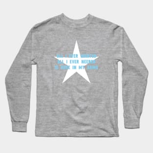 All I Ever Wanted, star, blue Long Sleeve T-Shirt